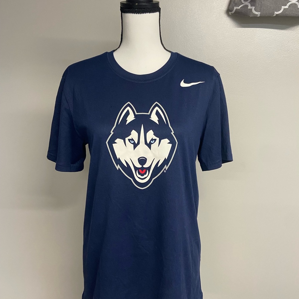 Nike UCONN Navy Blue Dri-Fit T-Shirt